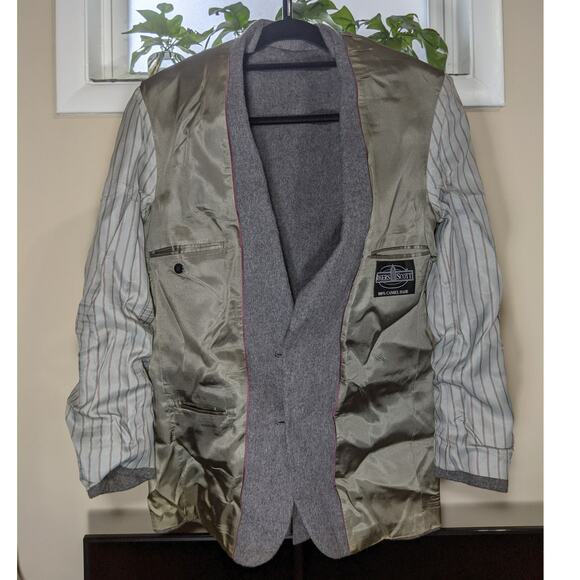 100% camel hair mens blazer size 42 Vintage Rogers Scott - Picture 8 of 9